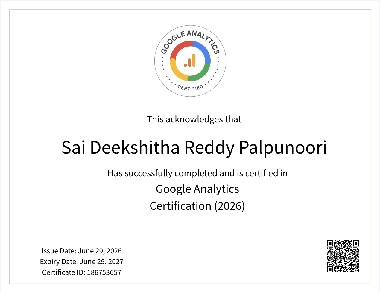 Google Analytics Certification